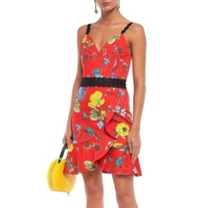 Alice + Olivia Red Floral Dress